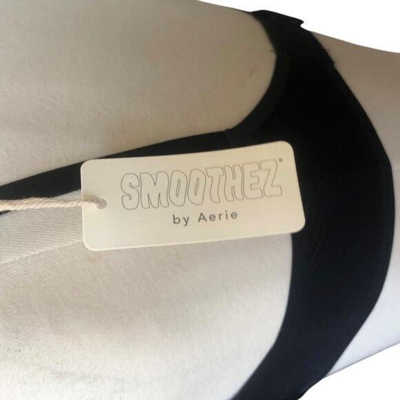 SMOOTHEZ by Aerie Full Coverage Lightly Lined Bra NWT Flexible Wire Black Sz 32B - Picture 8 of 14